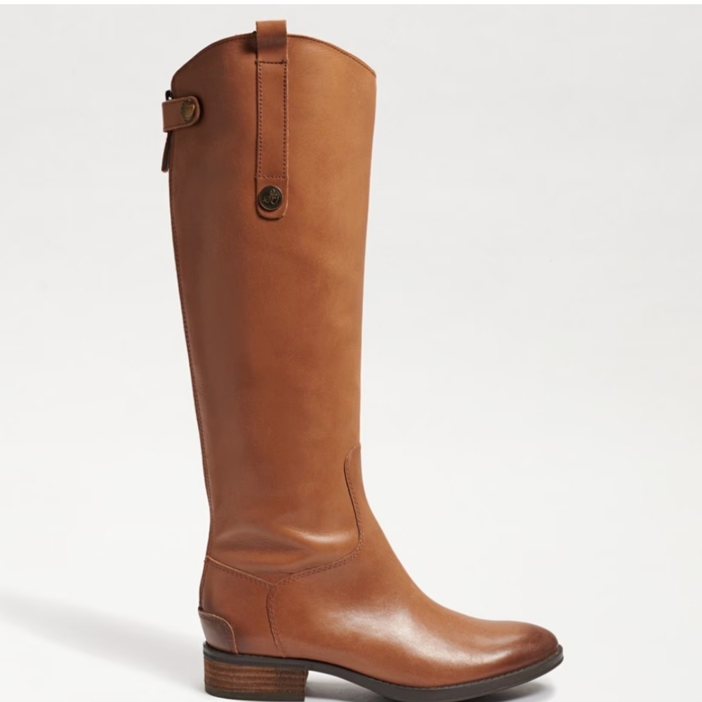 Sam Edelman Penny Leather Riding Boot in Whiskey Color